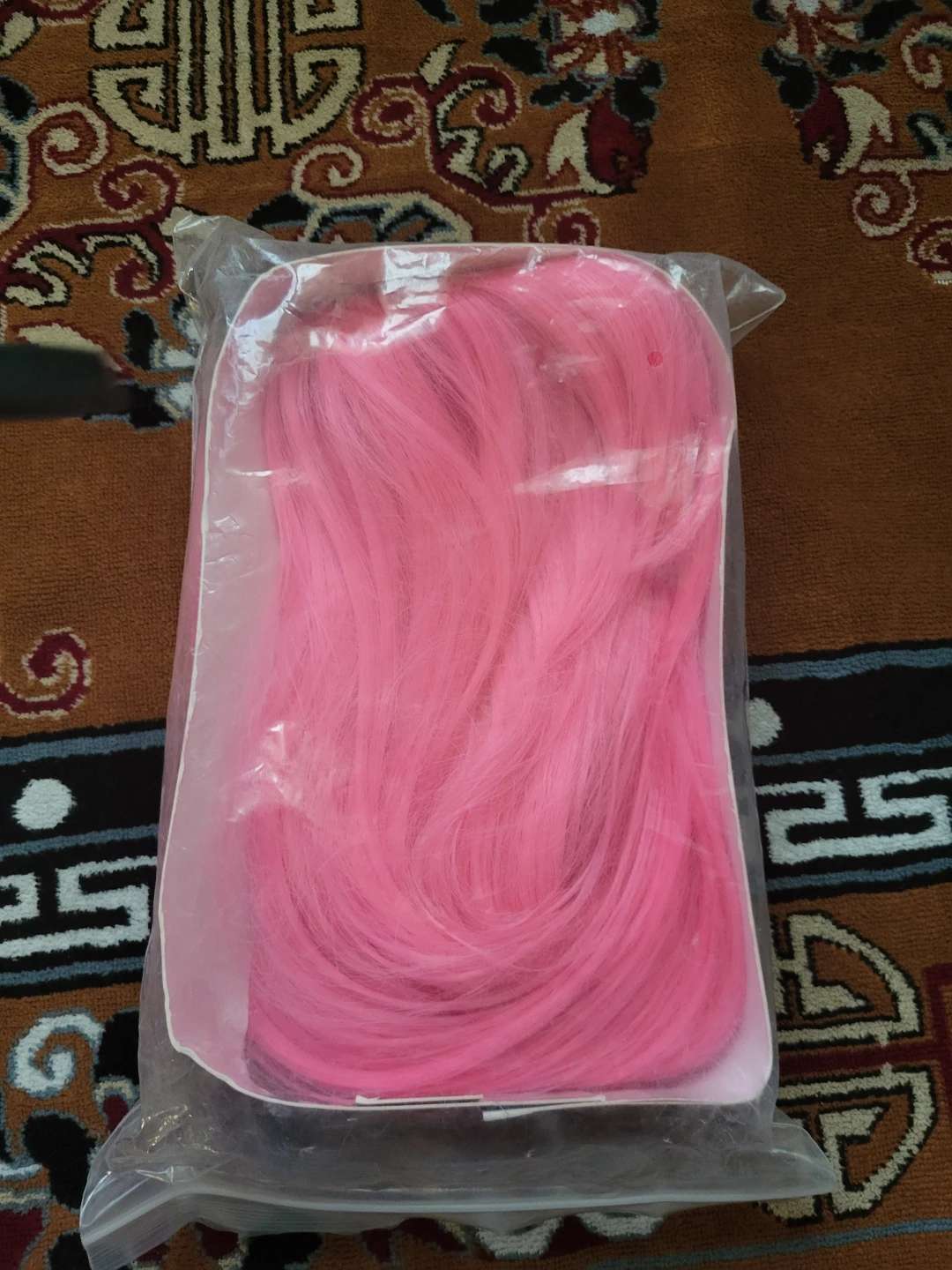 Pink Synthetic Wig