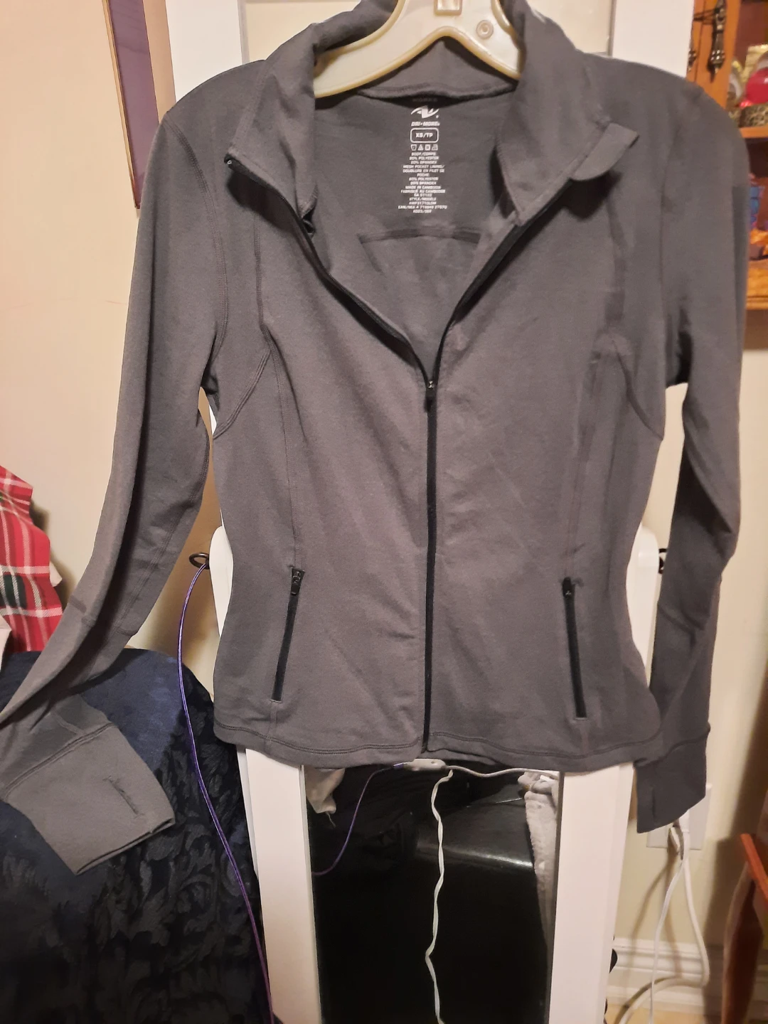 Athletic Works Dri-More Jacket XS thumbhole sleeves