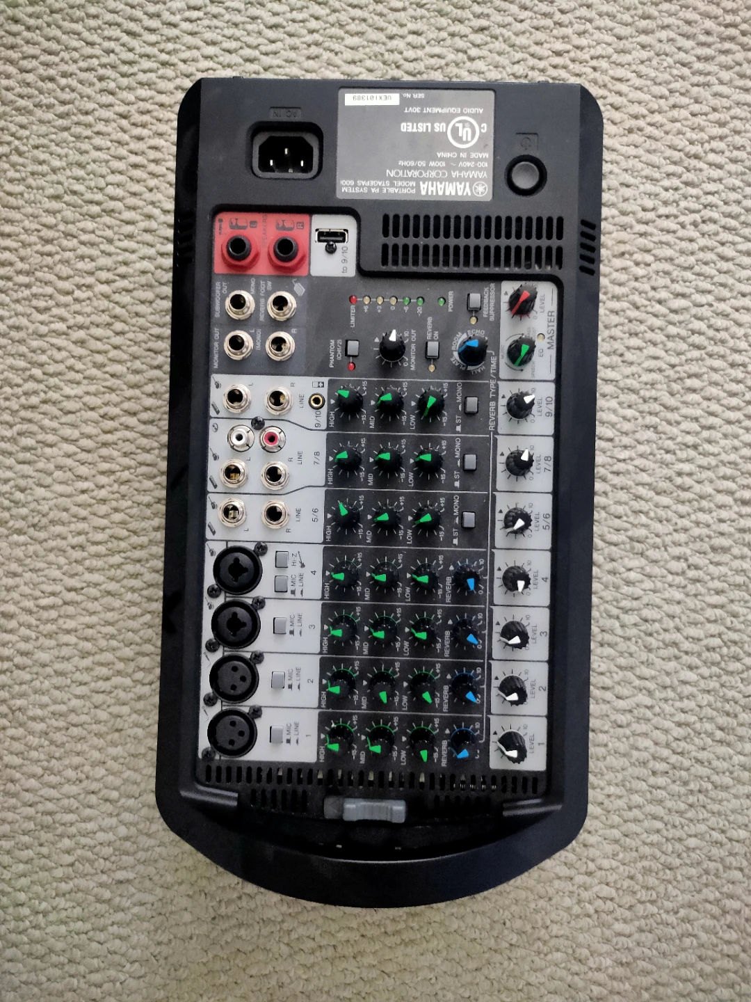 Yamaha STAGEPAS 600i portable PA system powered mixer