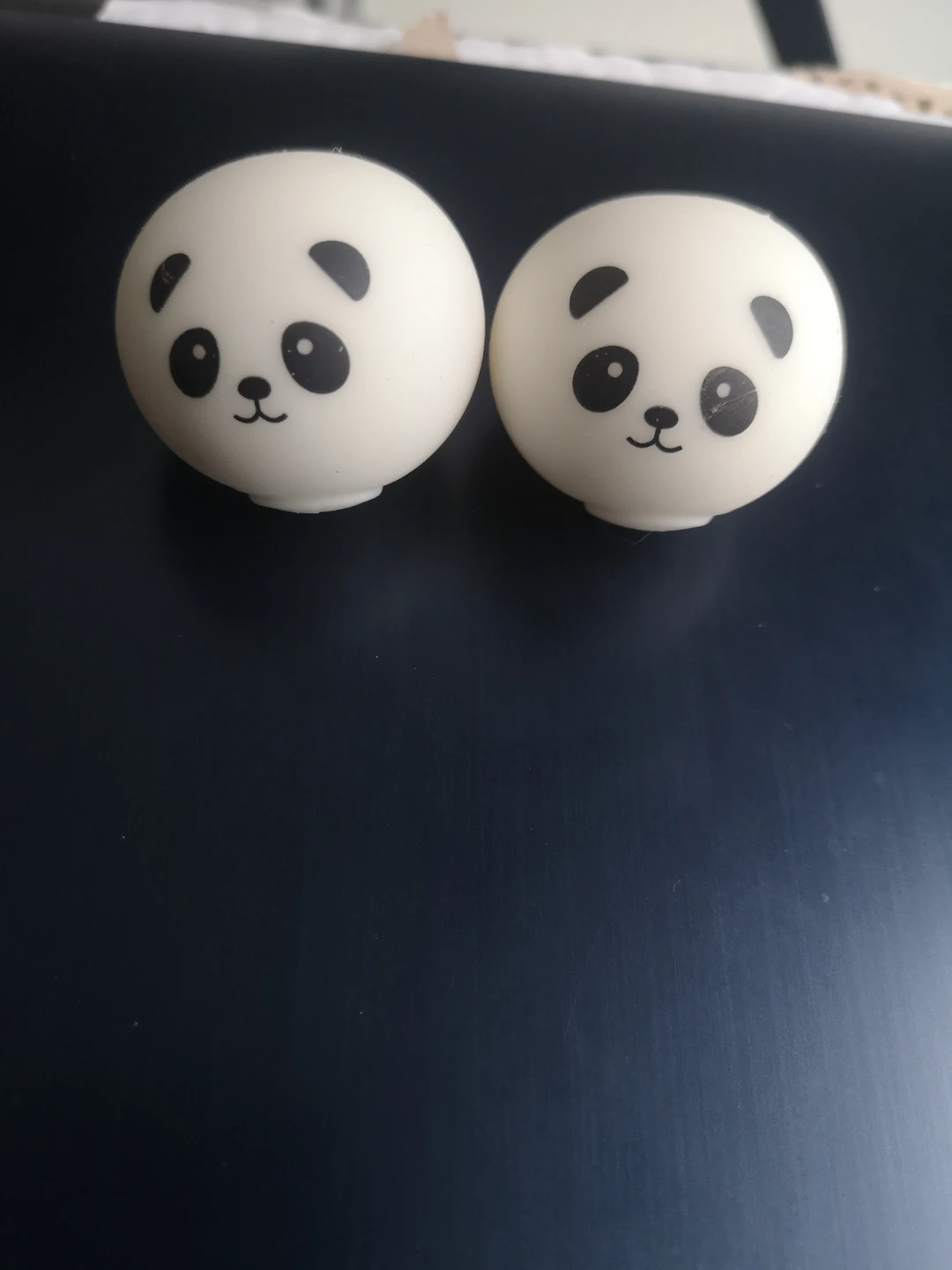 Set of 2 Cute White Panda Stress Balls