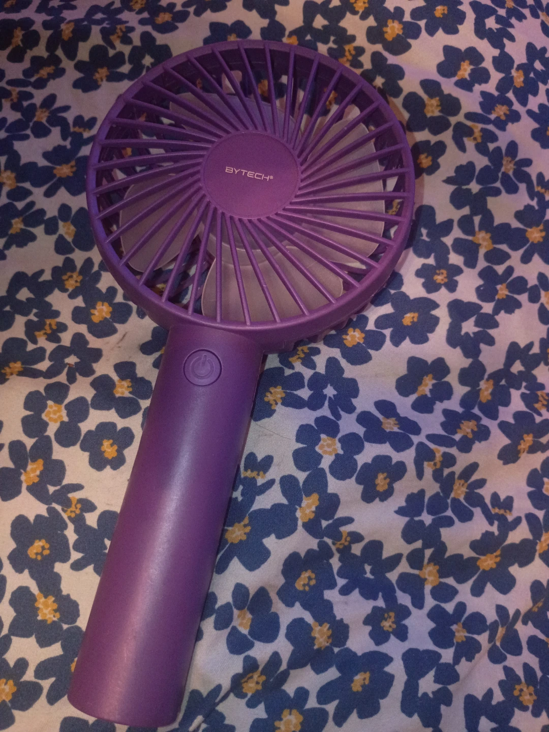 BYTECH Purple Portable Handheld Fan - photo 2