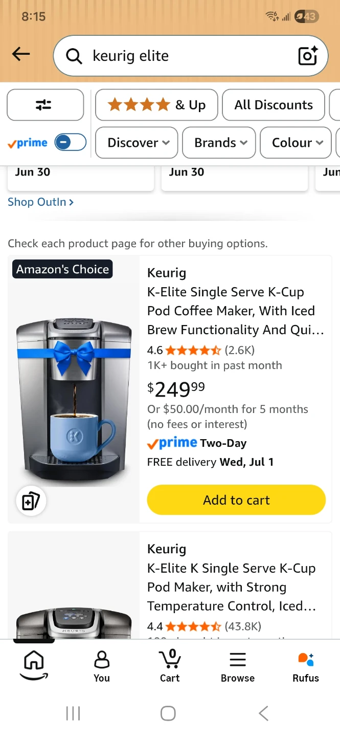KEURIG ELITE BREWS 5 SIZES/STRONGER OPTION/ICED OPTION - photo 2