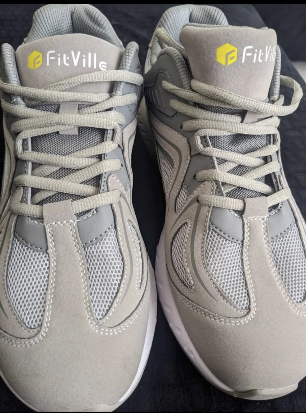 FitVille Grey Running Shoes