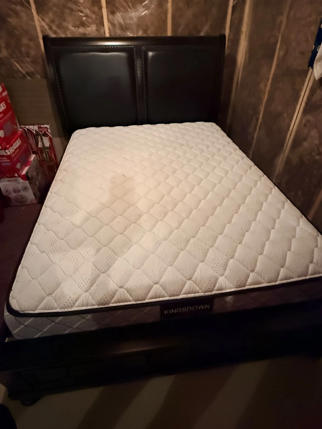 Queen Bed Frame + Mattress Set (Like New)