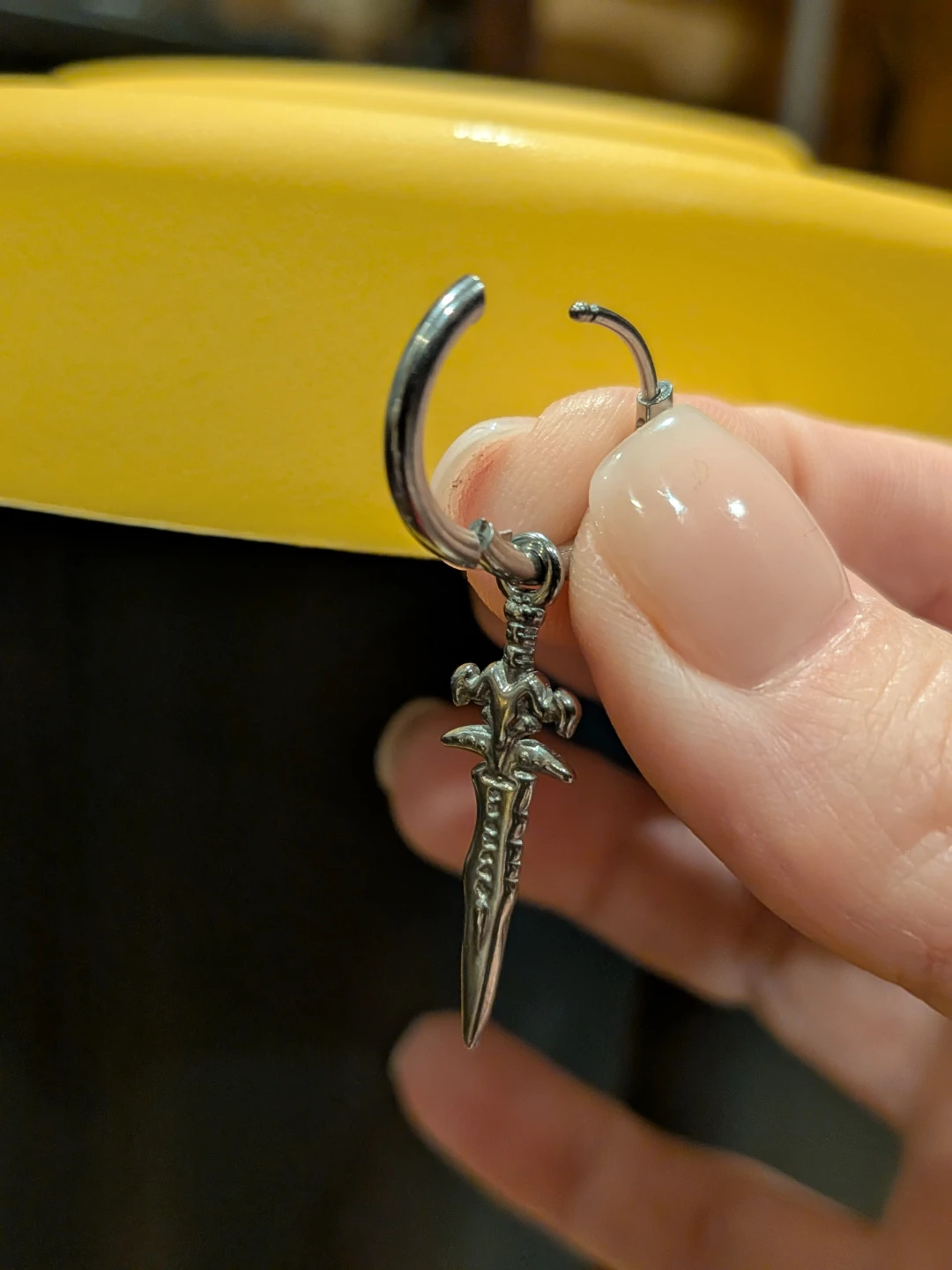 Warcraft Frostmourne Hoop Earrings - photo 4