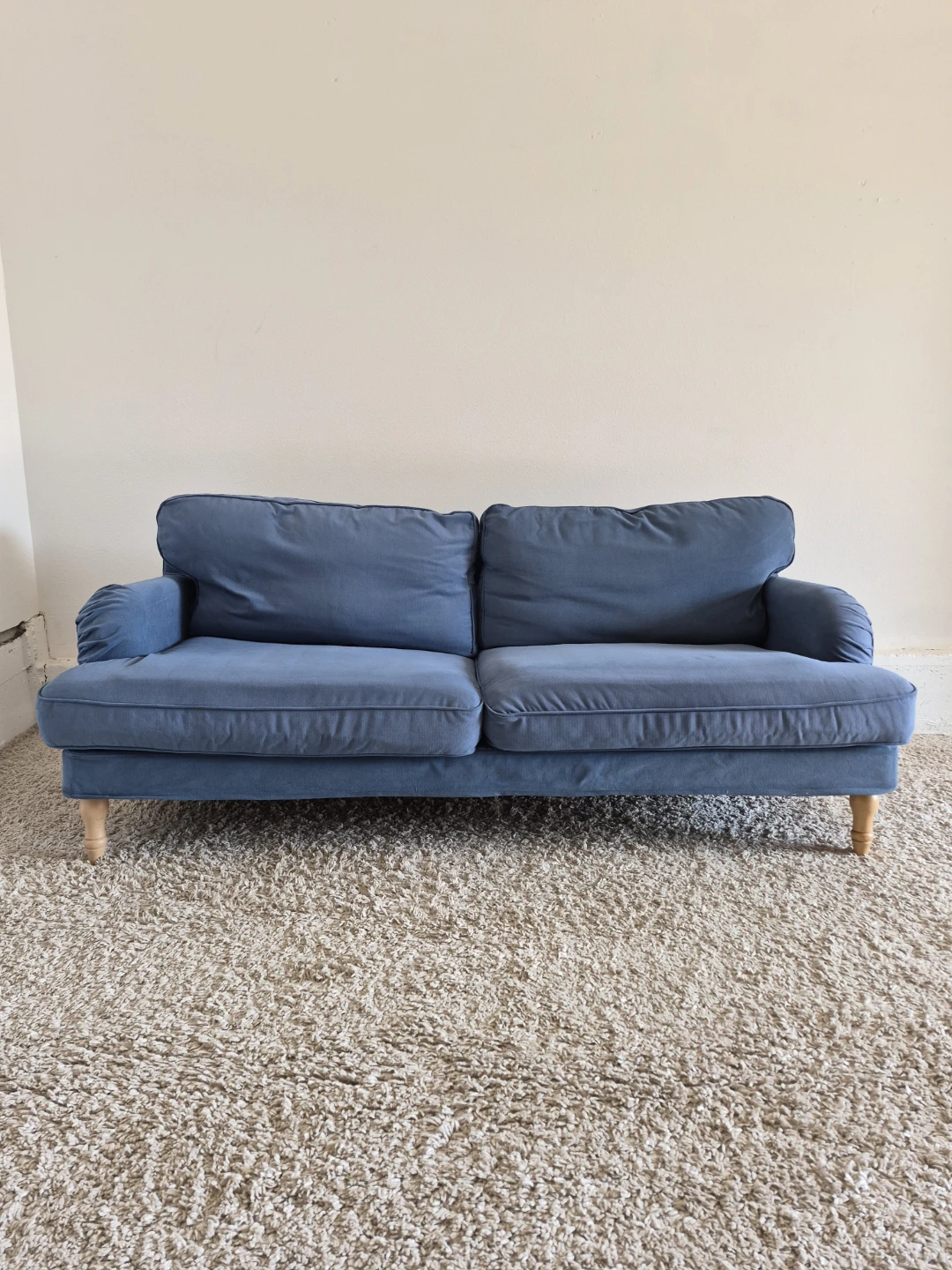 Blue Ikea Stocksund 3 Seater Sofa Couch