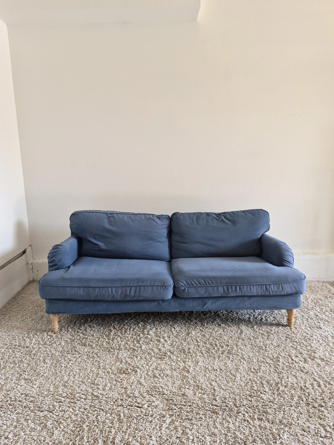 Blue Ikea Stocksund 3 Seater Sofa Couch - photo 2