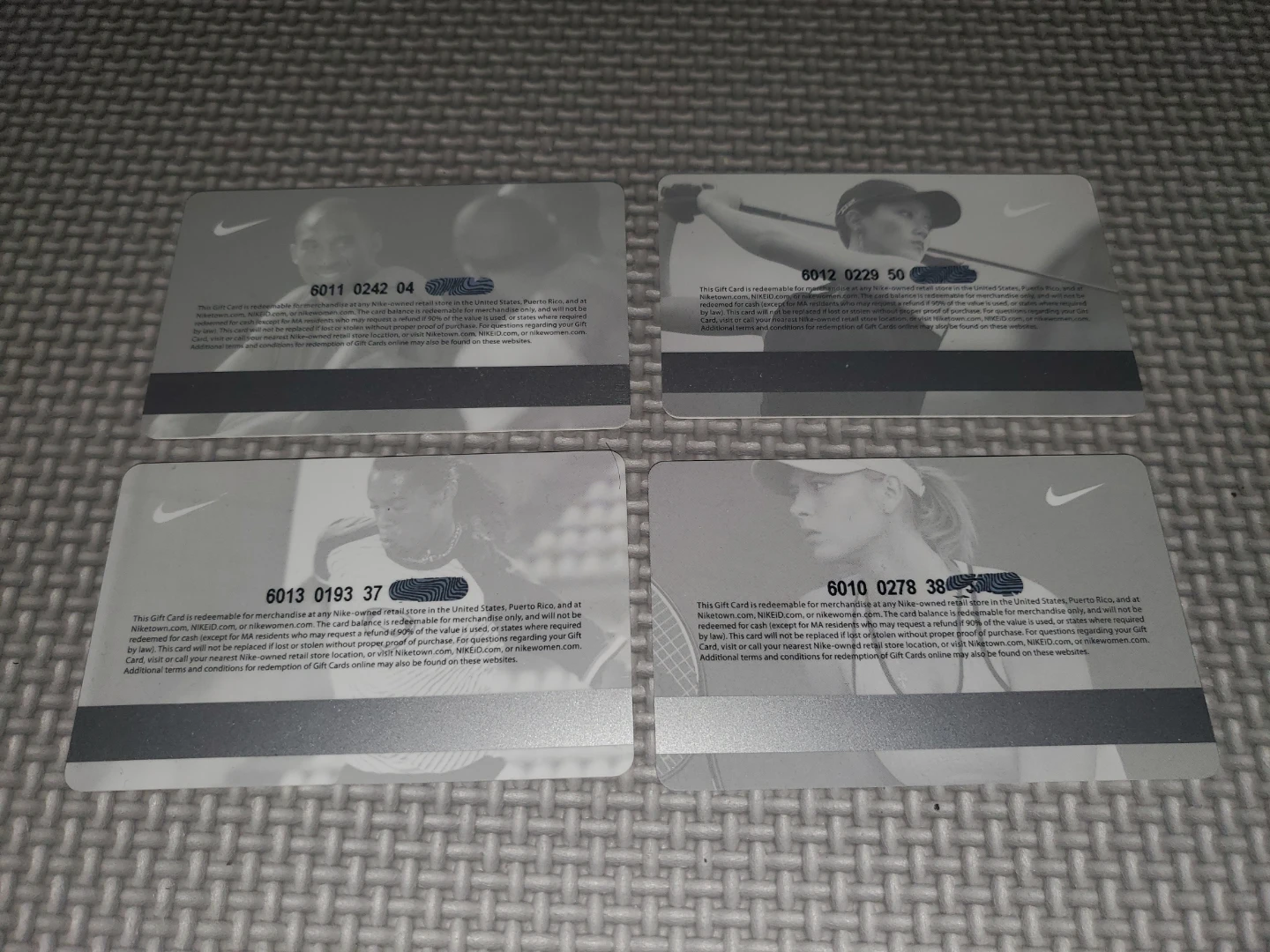(All 4 for $100) 4 Nike Gift Cards (no money added) - photo 2