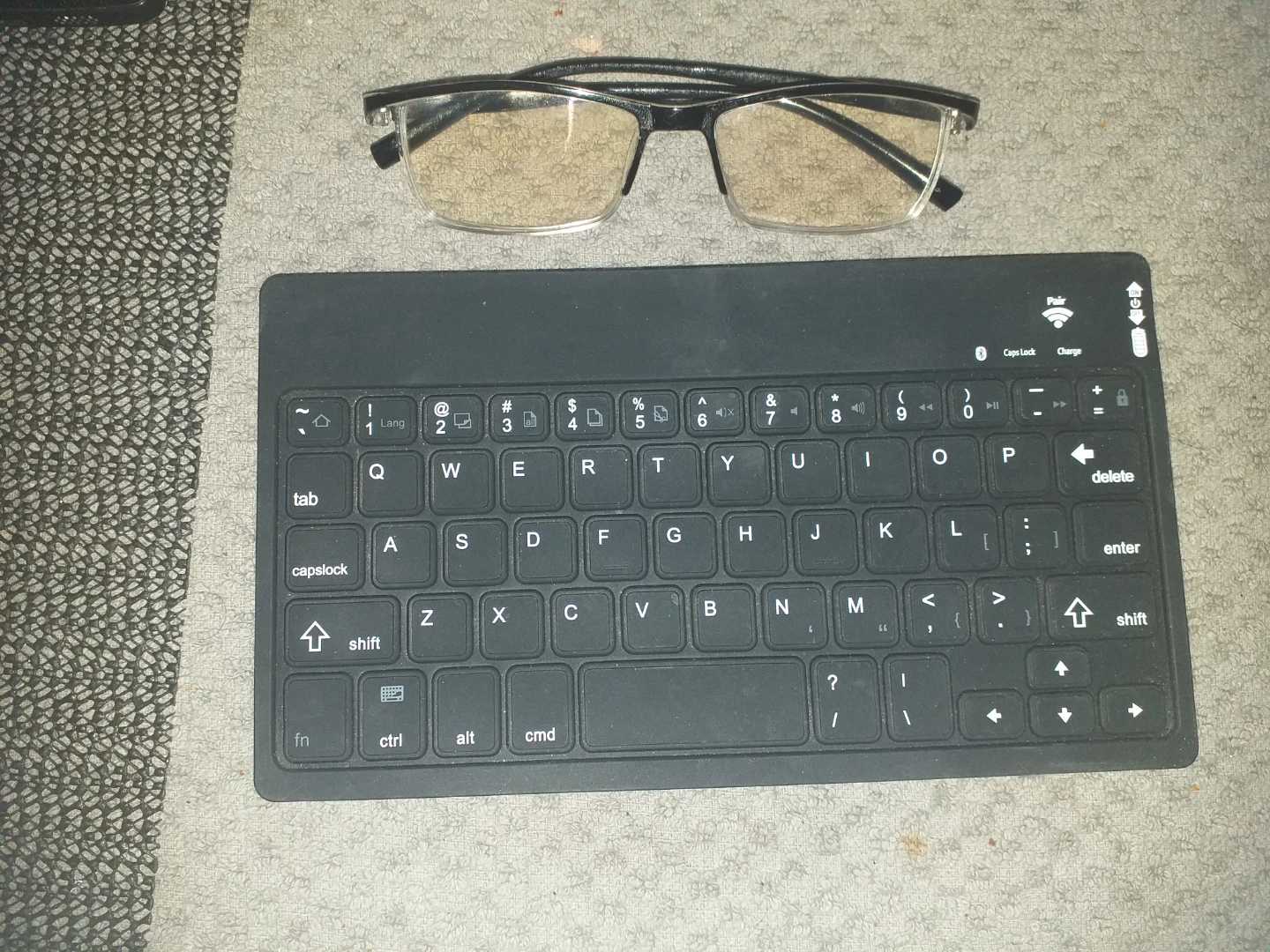 Black Portable Bluetooth Keyboard