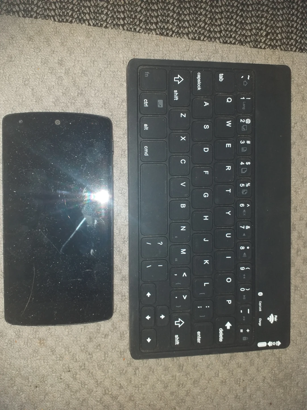 Black Portable Bluetooth Keyboard - photo 2