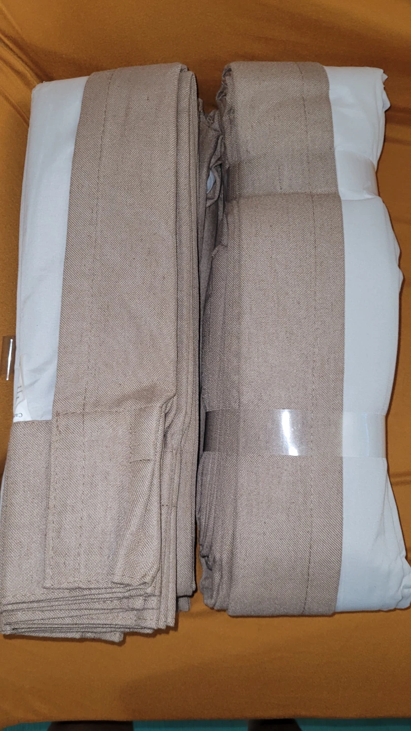 TwoDrapes 100% Blackout Linen Curtains - photo 2
