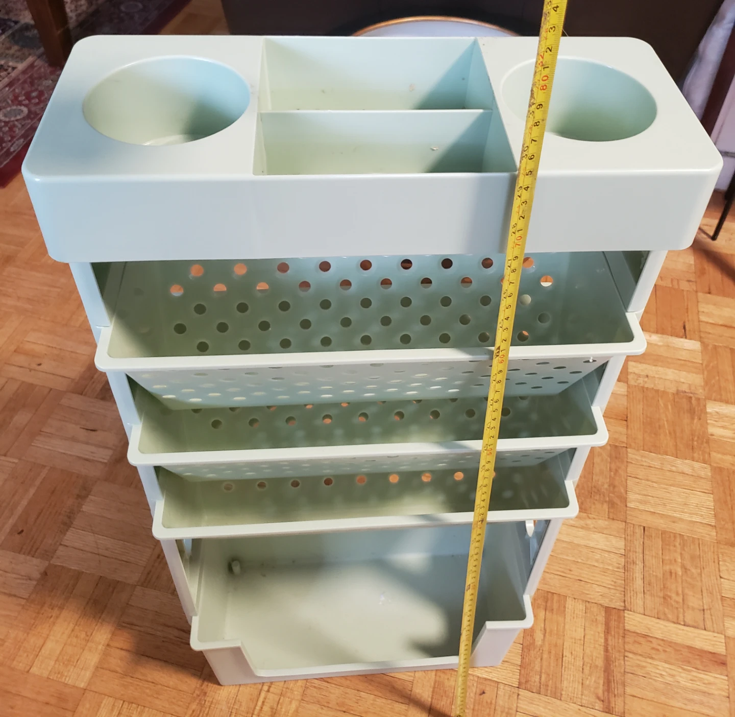 3-Tier Plastic Storage Cart - photo 3