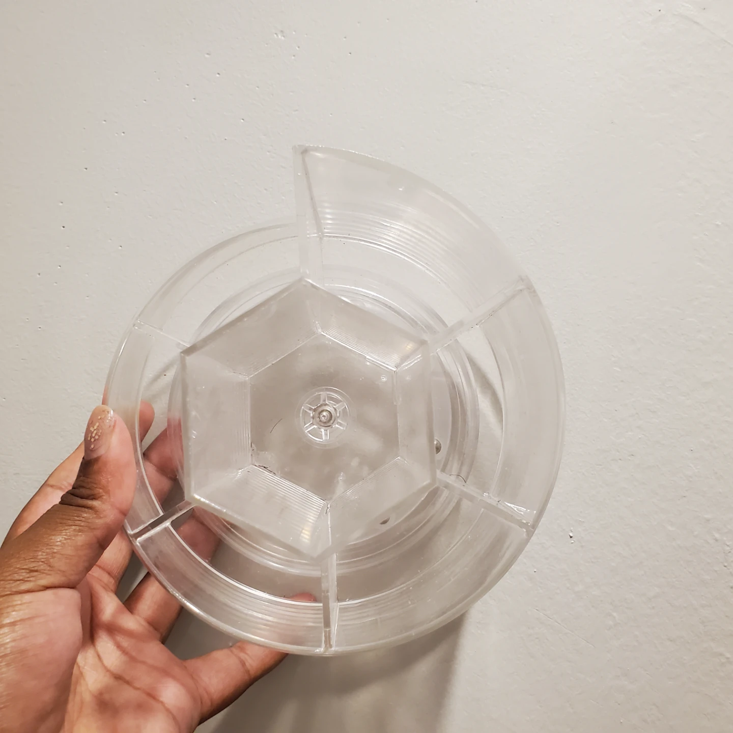 Rotating make up brush holder