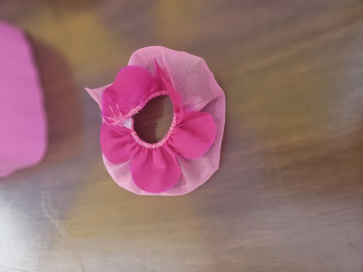 Pink Flower Hair Clip Accessory
