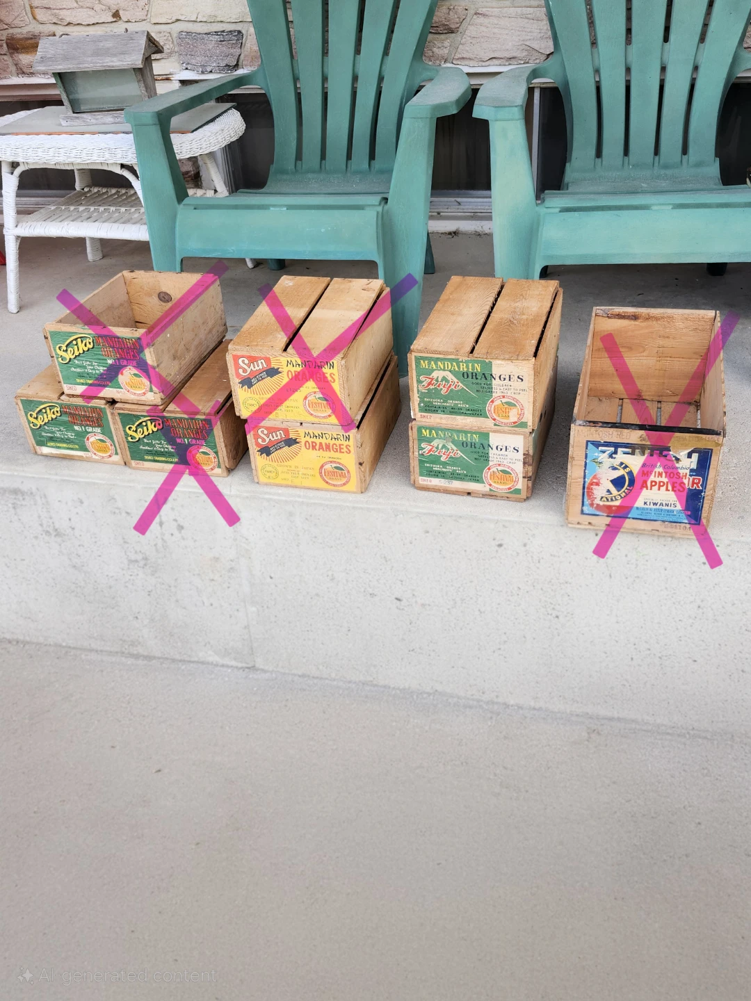Vintage Fruit Crates