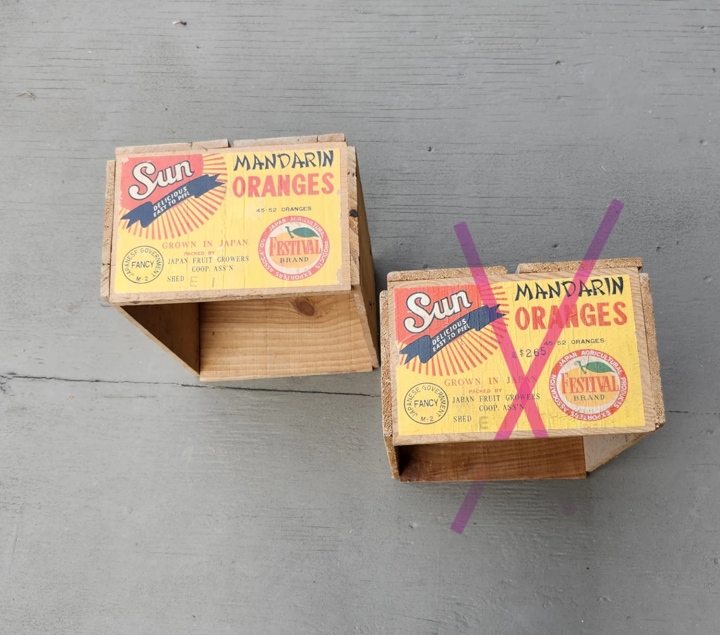 Vintage Fruit Crates - photo 2