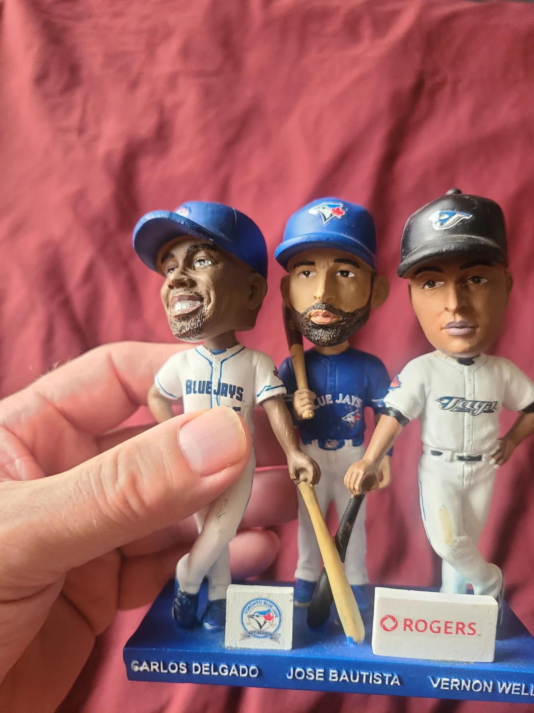 Toronto Blue Jays Bobblehead  -  Delgado, Bautista, Vernon Wells - photo 4
