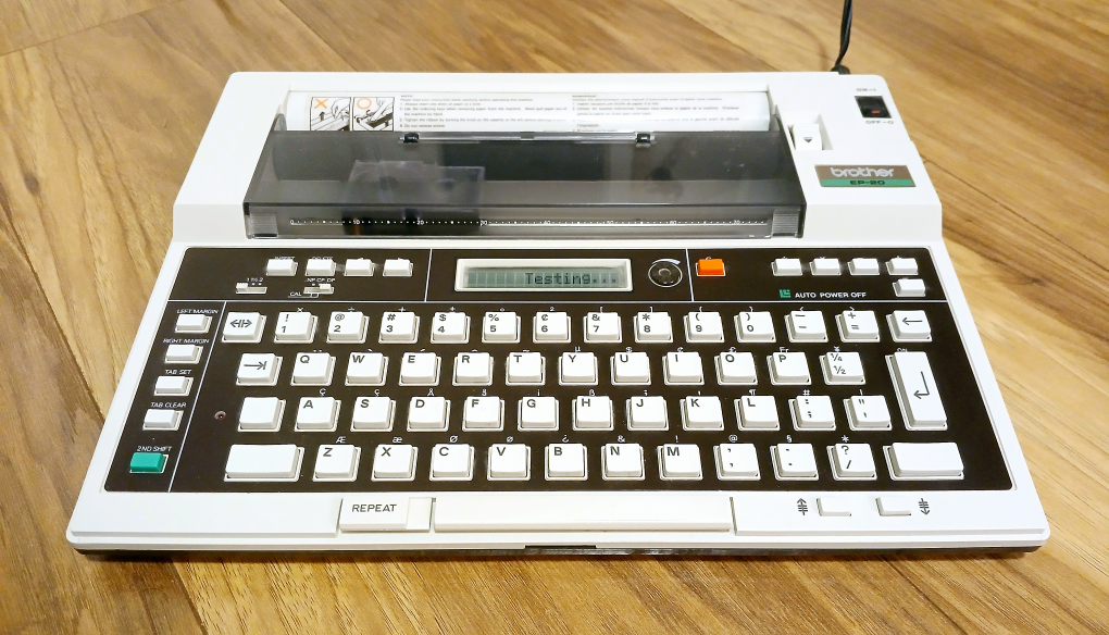 1983 Vintage Brother EP-20 Electronic Portable Typewriter WORKS