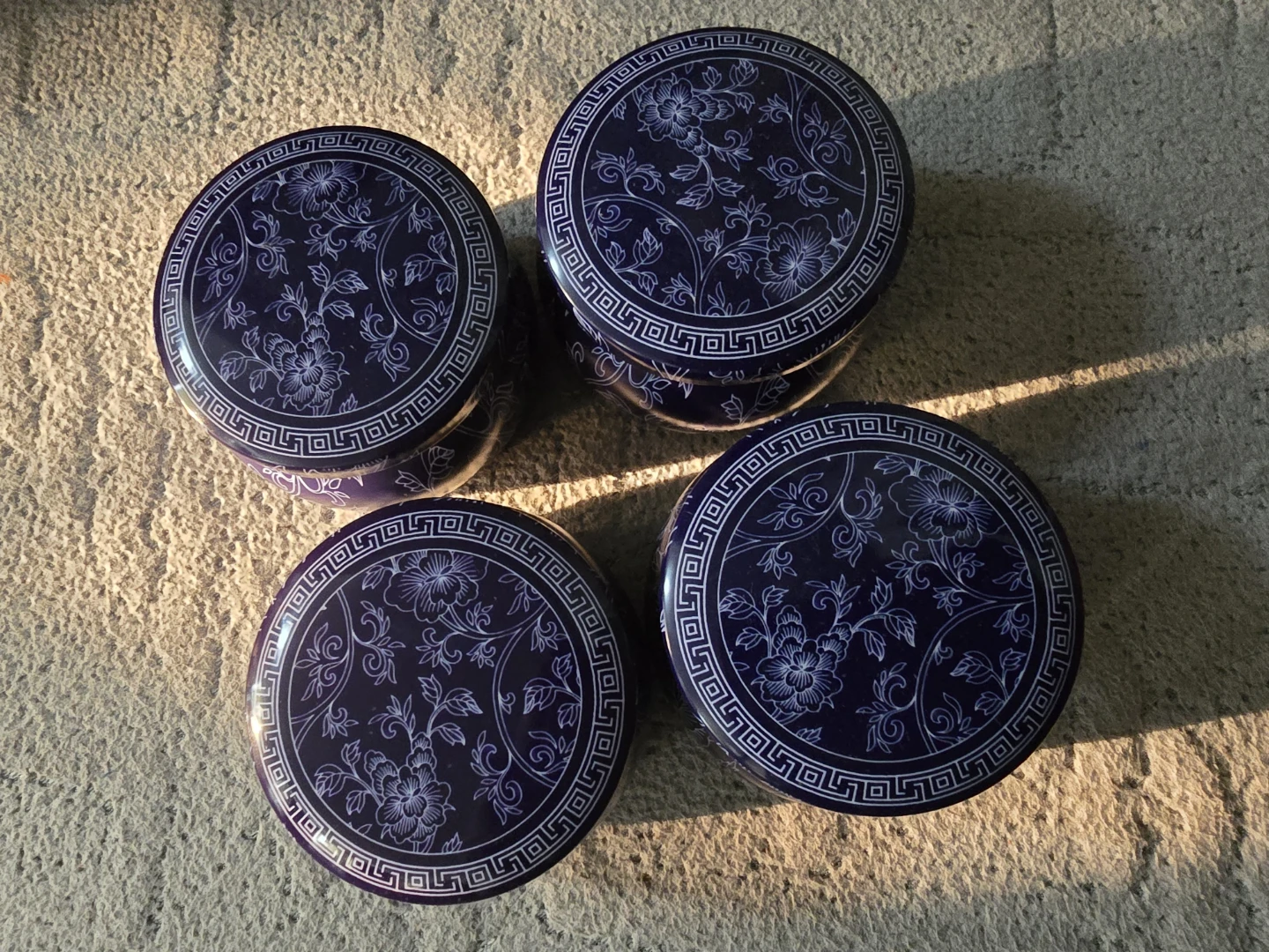 Set of 4 Decorative Citronella  Scented Soy  Candles