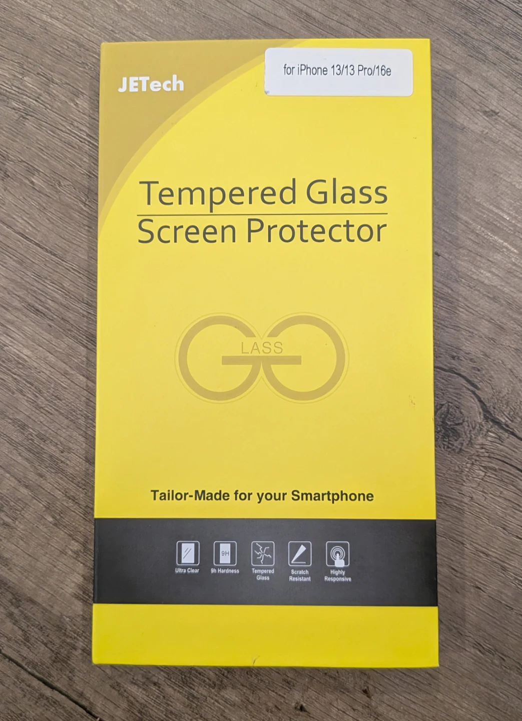 JETech Tempered Glass Screen Protector for iPhone 13/13 Pro/16e