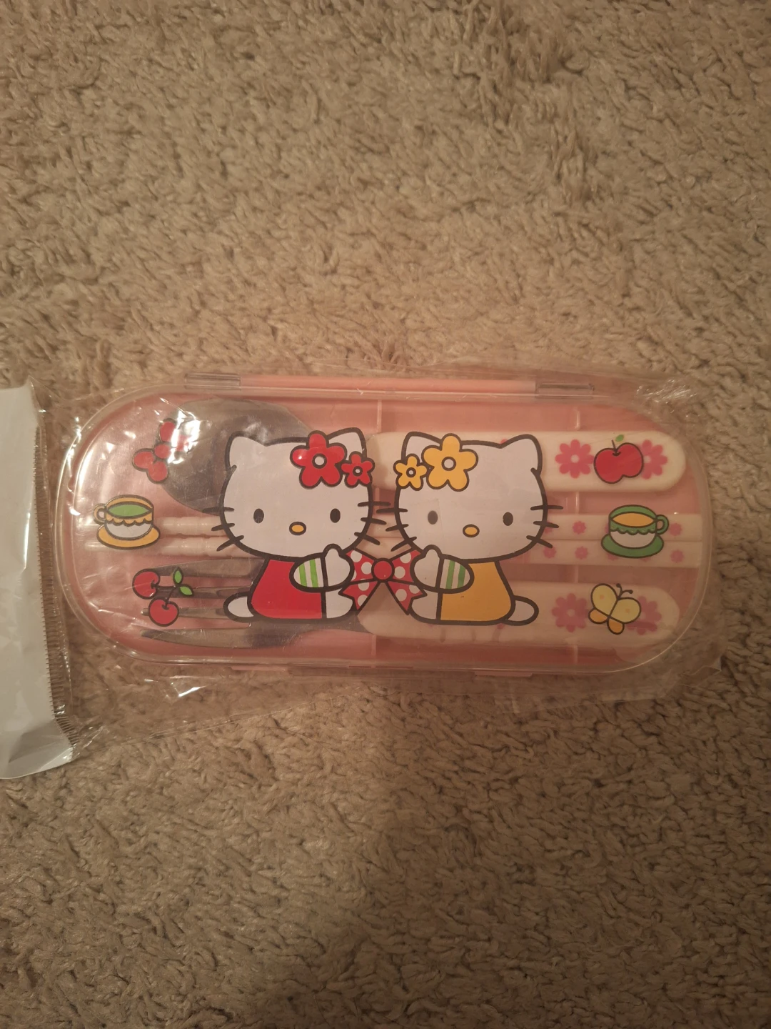 Hello Kitty Utensil Set with Case