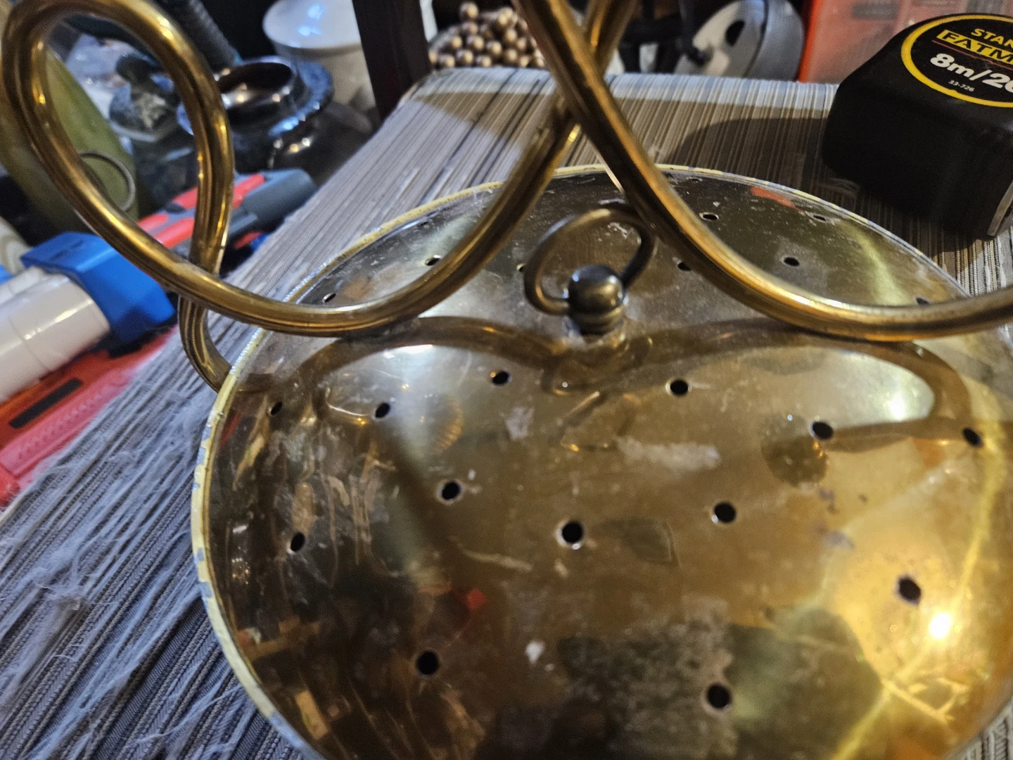 Brass Candelabra with Decorative Handles - photo 5