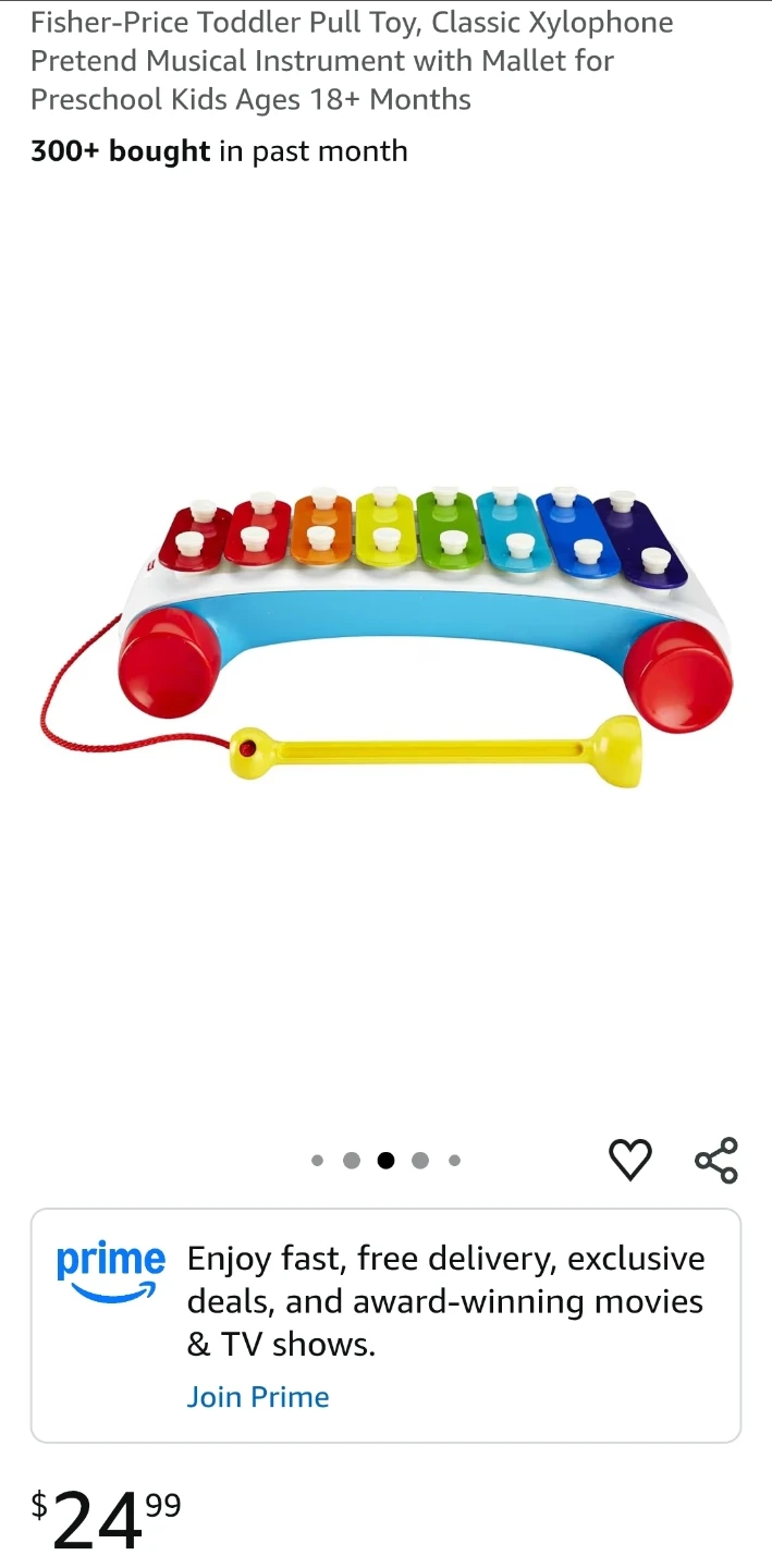 Fisher-Price Toddler Pull Toy Classic Xylophone - photo 2