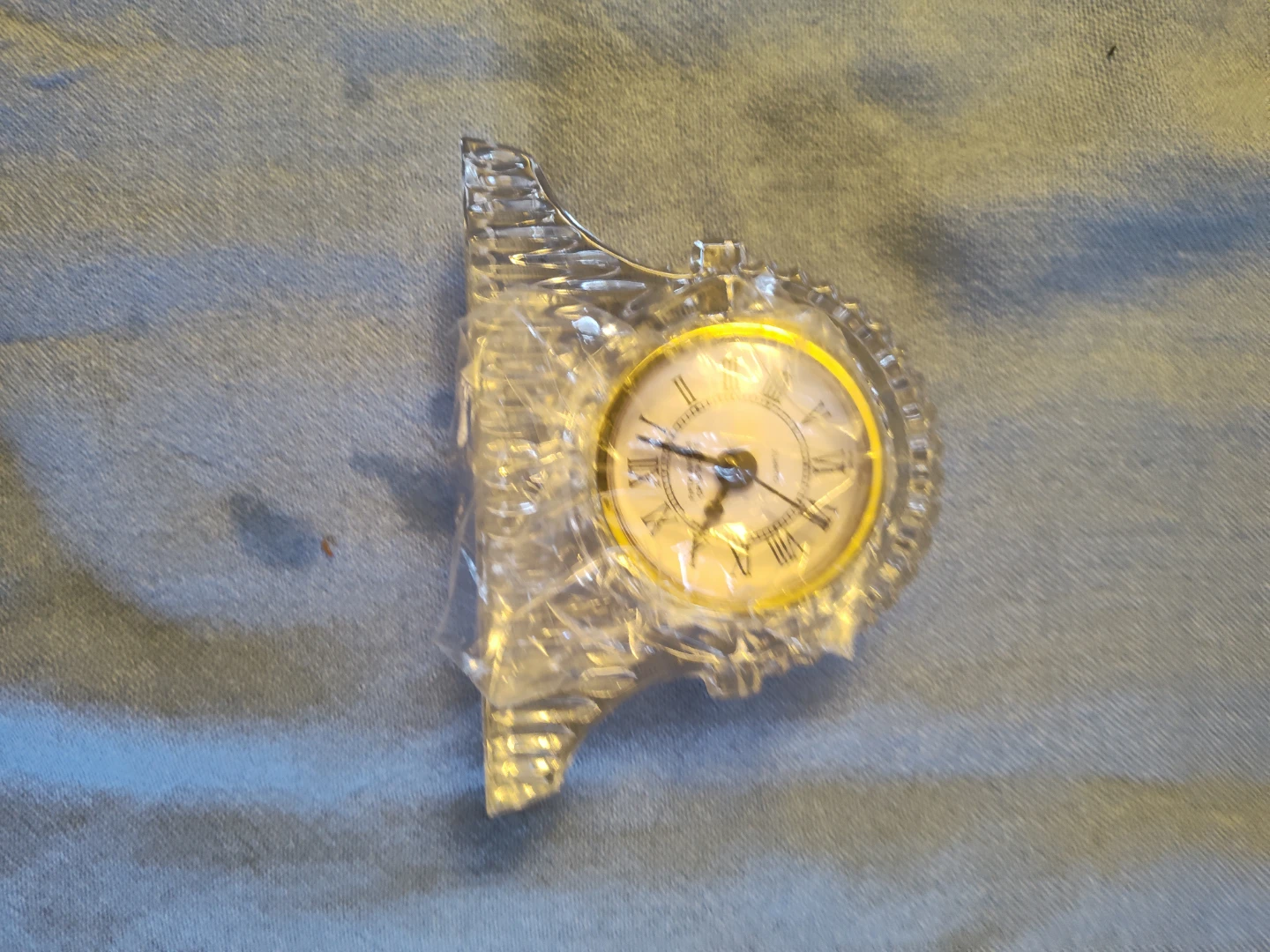 Crystal Clock with Roman Numerals Fifth ave - photo 2