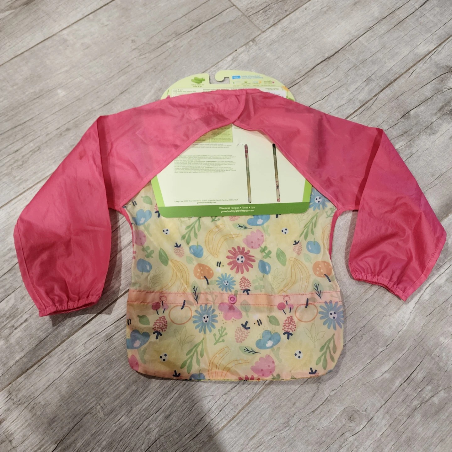 Green Sprouts Snap & Go Long Sleeve Bib - photo 2