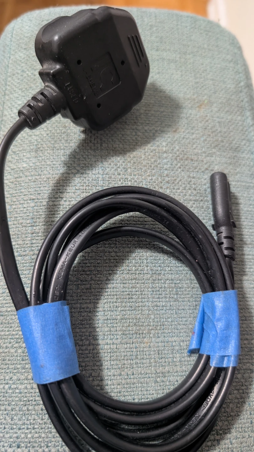 Black AC Power Cord Cable - photo 2
