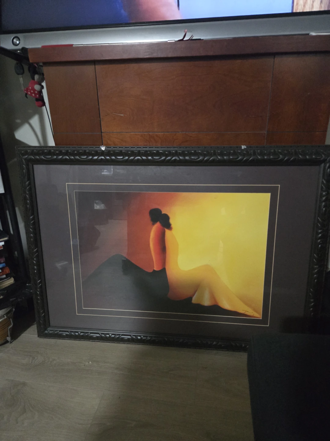 Framed Art Print of a Couple