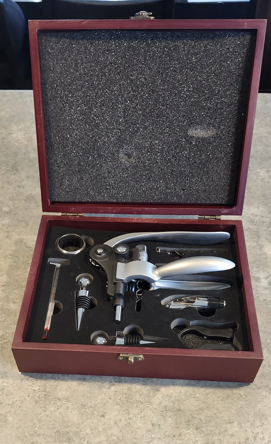 Wooden Wine Accessory Set