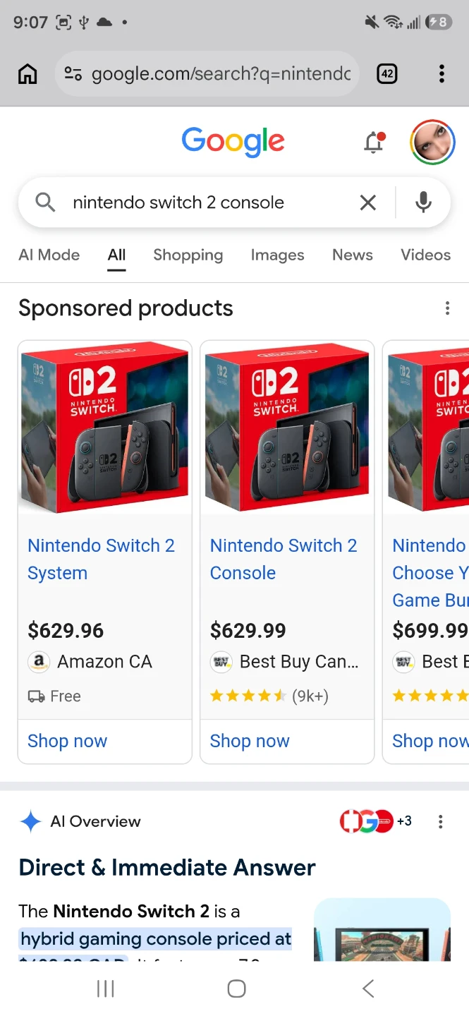 nintendo switch 2 console