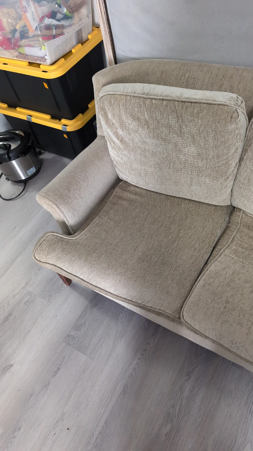 Light Brown Loveseat Sofa - photo 2