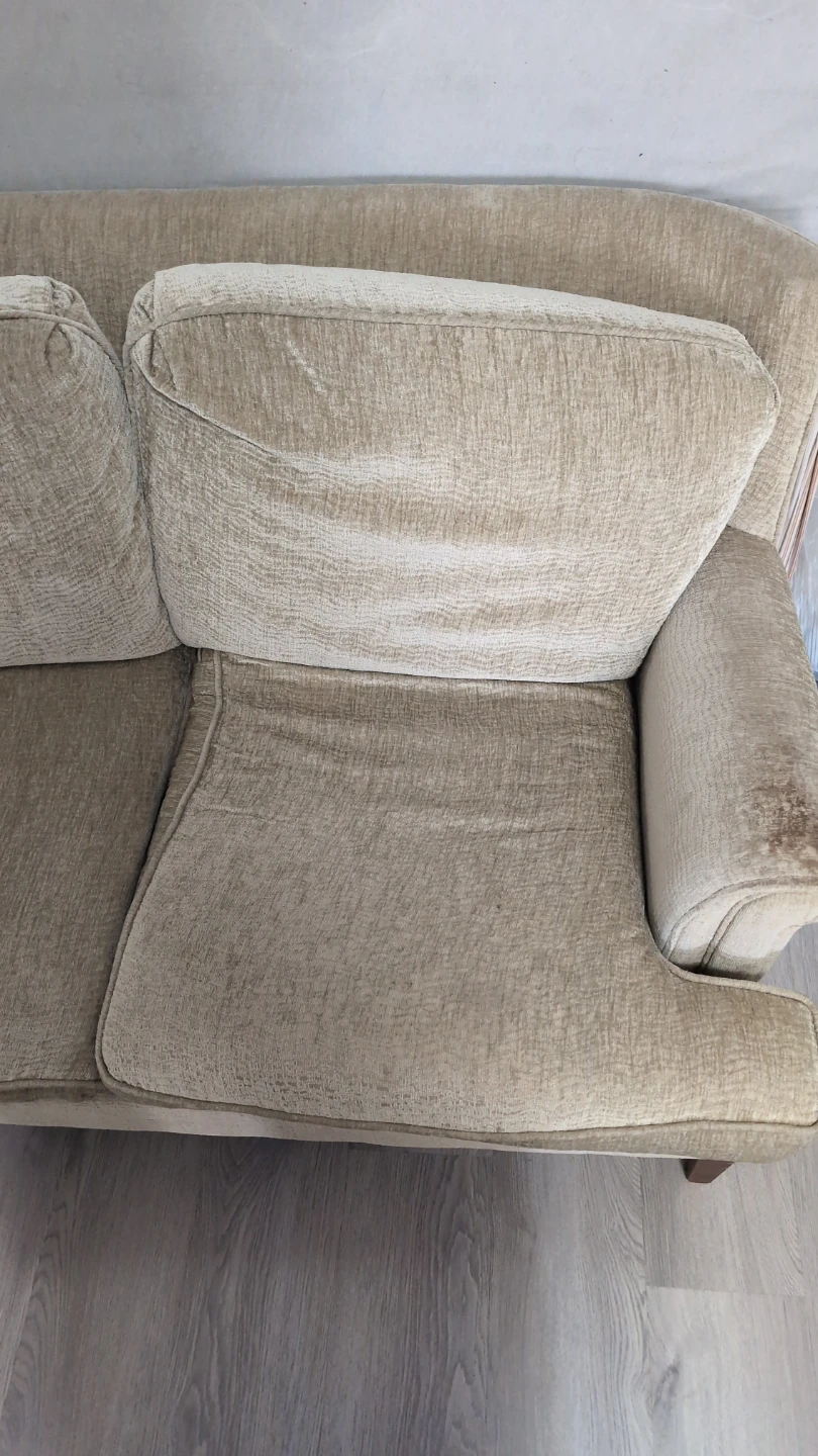 Light Brown Loveseat Sofa - photo 3