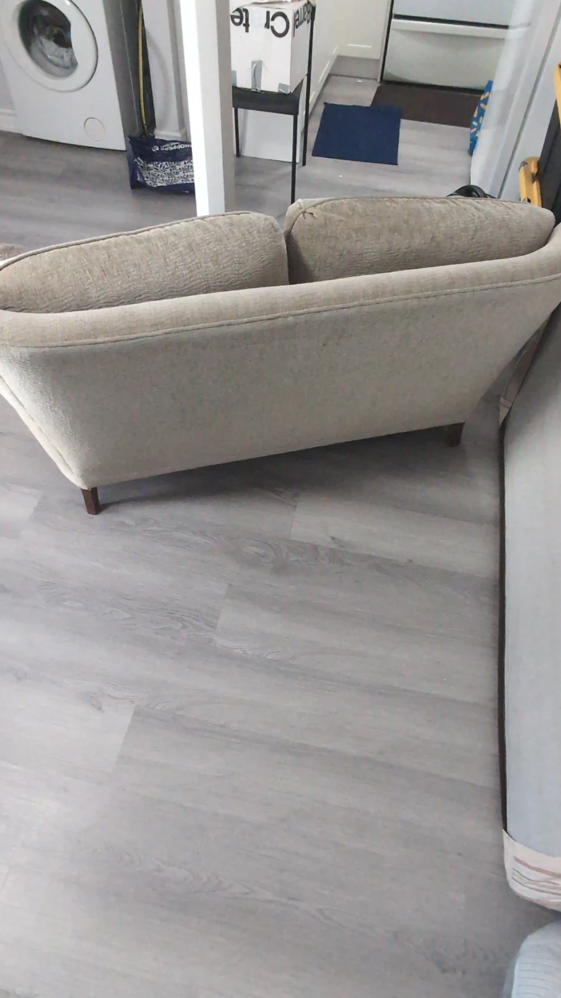Light Brown Loveseat Sofa - photo 4