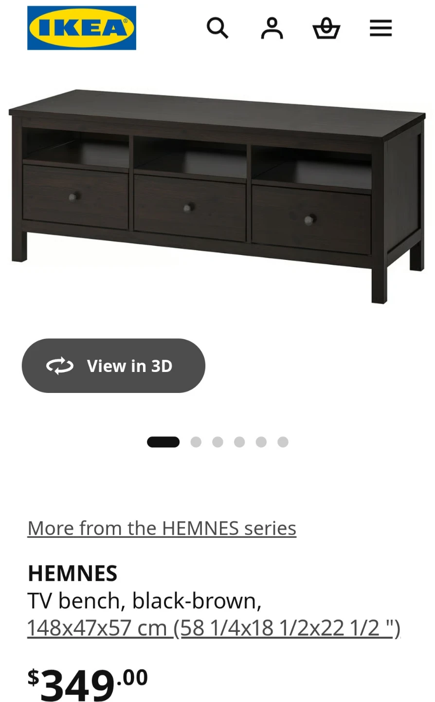 IKEA HEMNES TV Bench