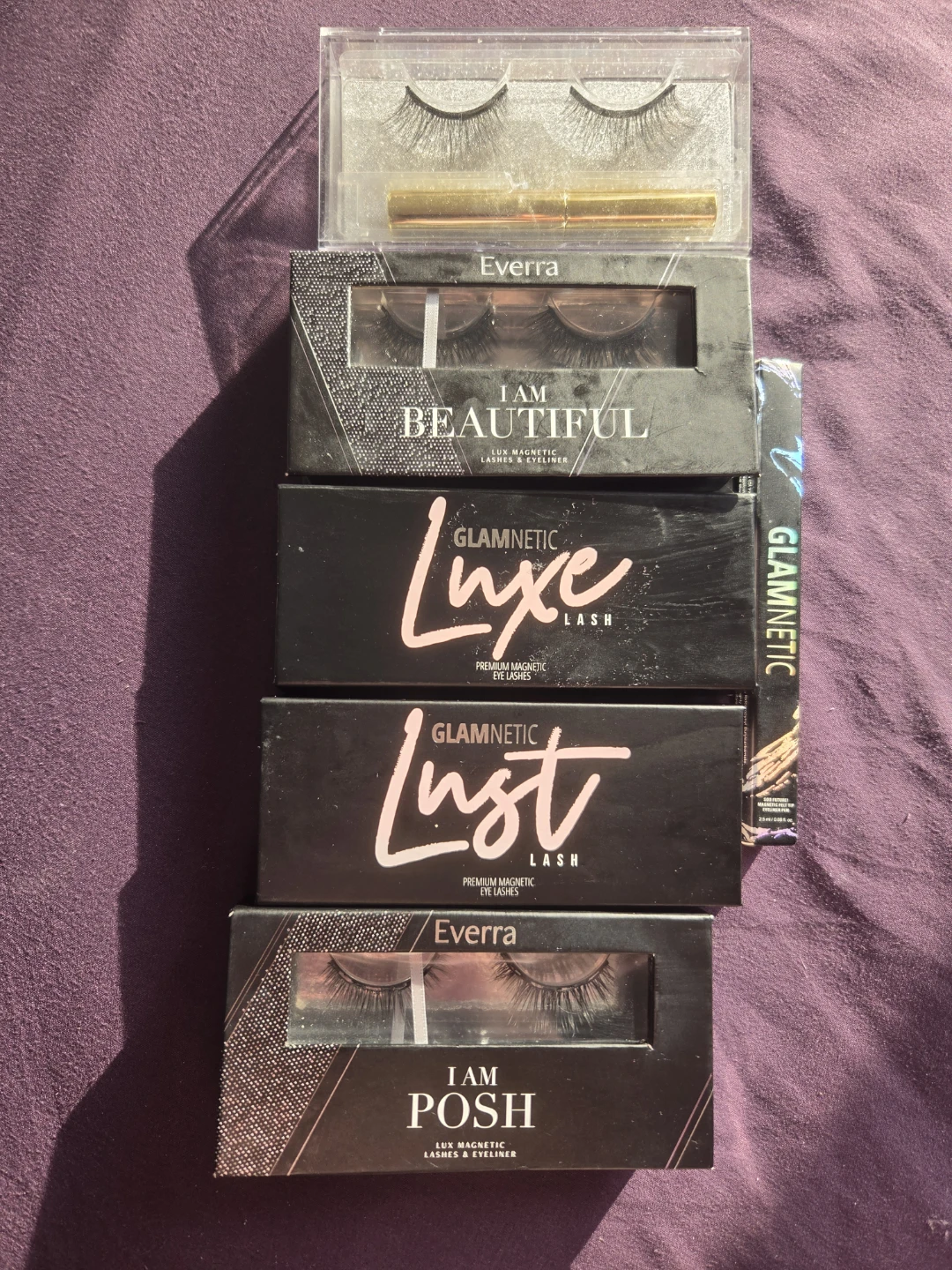 Glamnetic and Everra  Magnetic Lashes & Eyeliner Sets