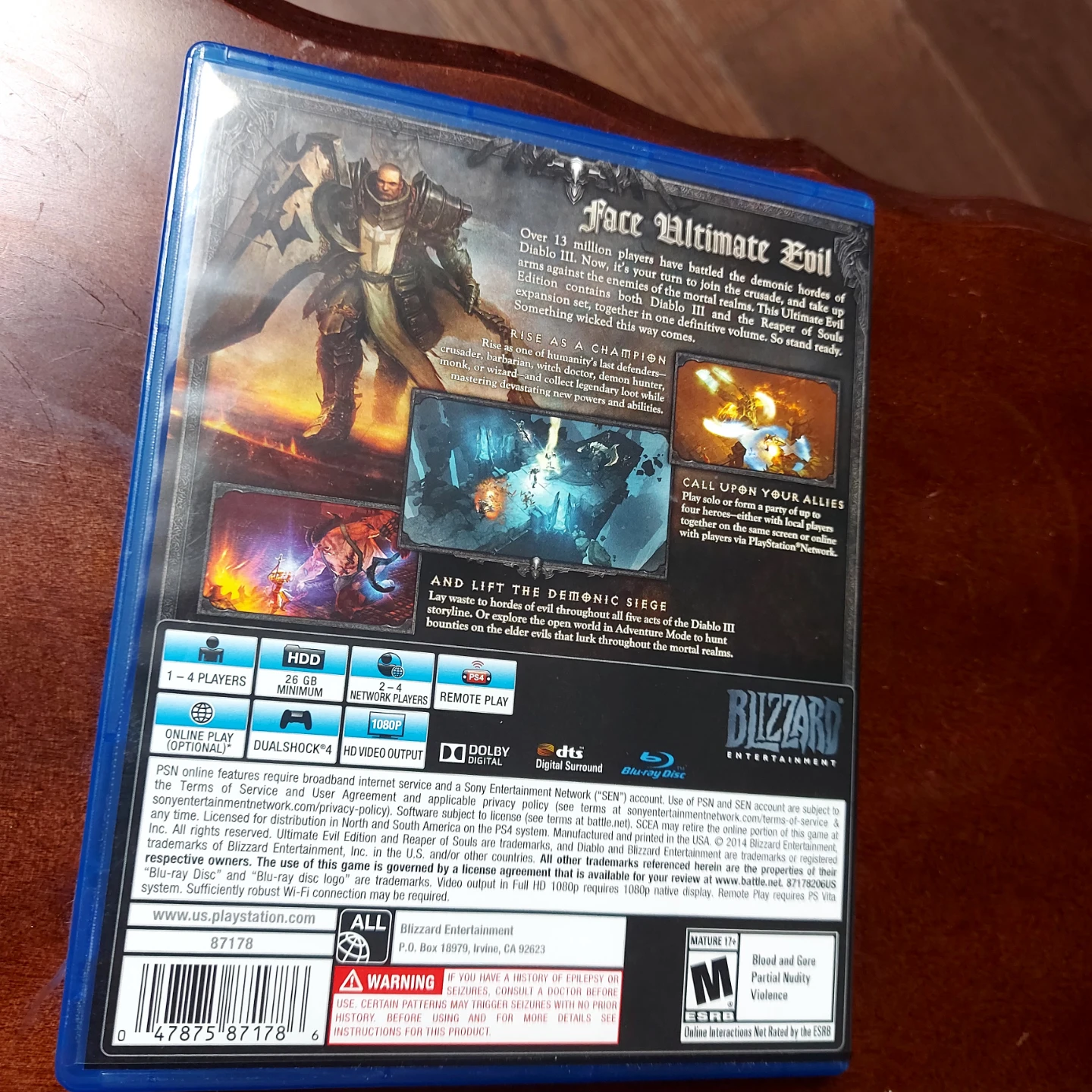 Diablo III: Reaper of Souls - Ultimate Evil Edition PS4 Game - photo 2