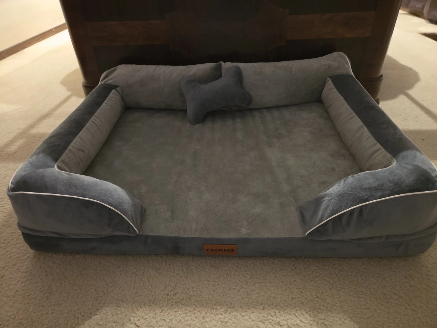 Orthopedic Dog Bed with Bolsters