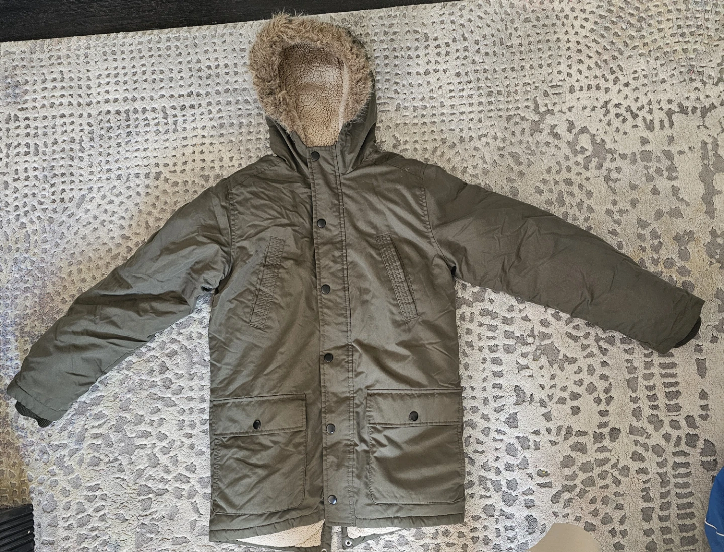 Old Navy Sherpa Lined Parka Jacket - Green