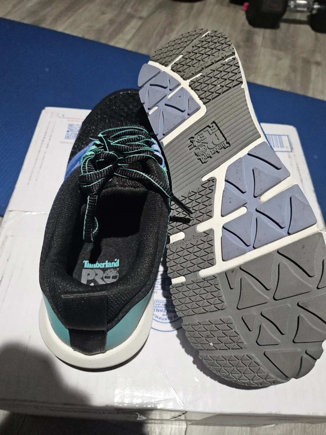 Timberland PRO Black Teal Mesh Athletic Shoes - photo 5