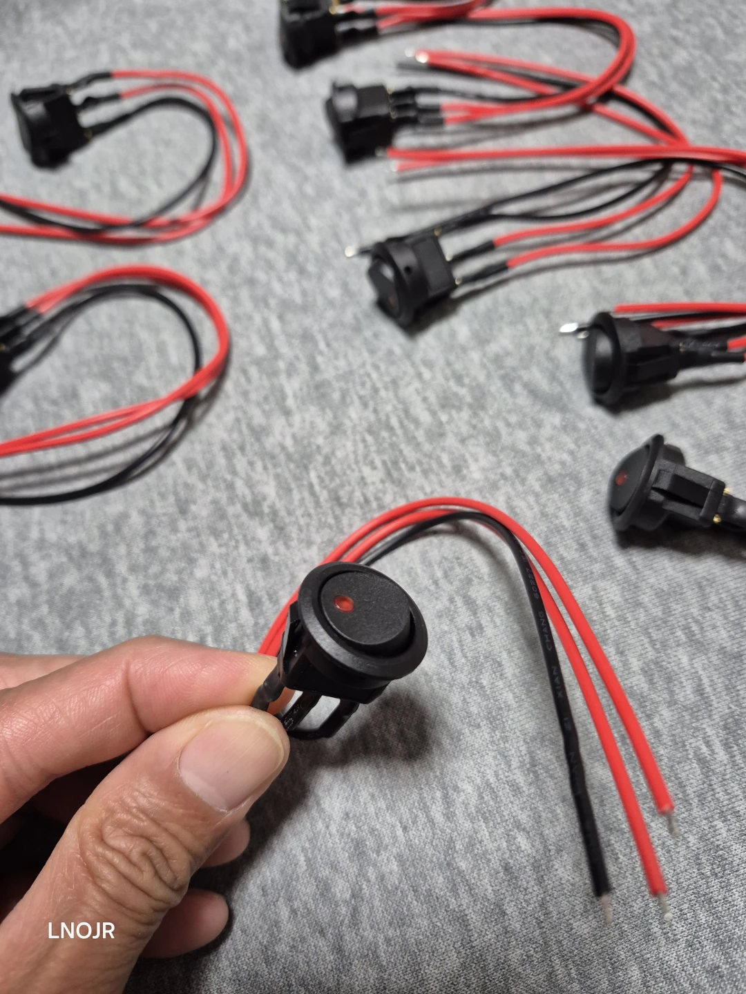 20A 12V DC Rocker Switch with Wires - photo 2