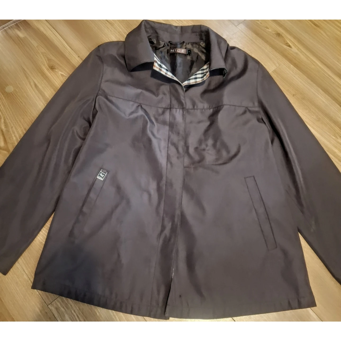 NICE Brand Men's Dark Brown Vintage-style Trench Coat