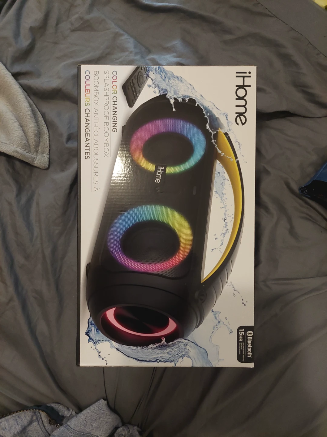 iHome Color Changing Splashproof Boombox - photo 2