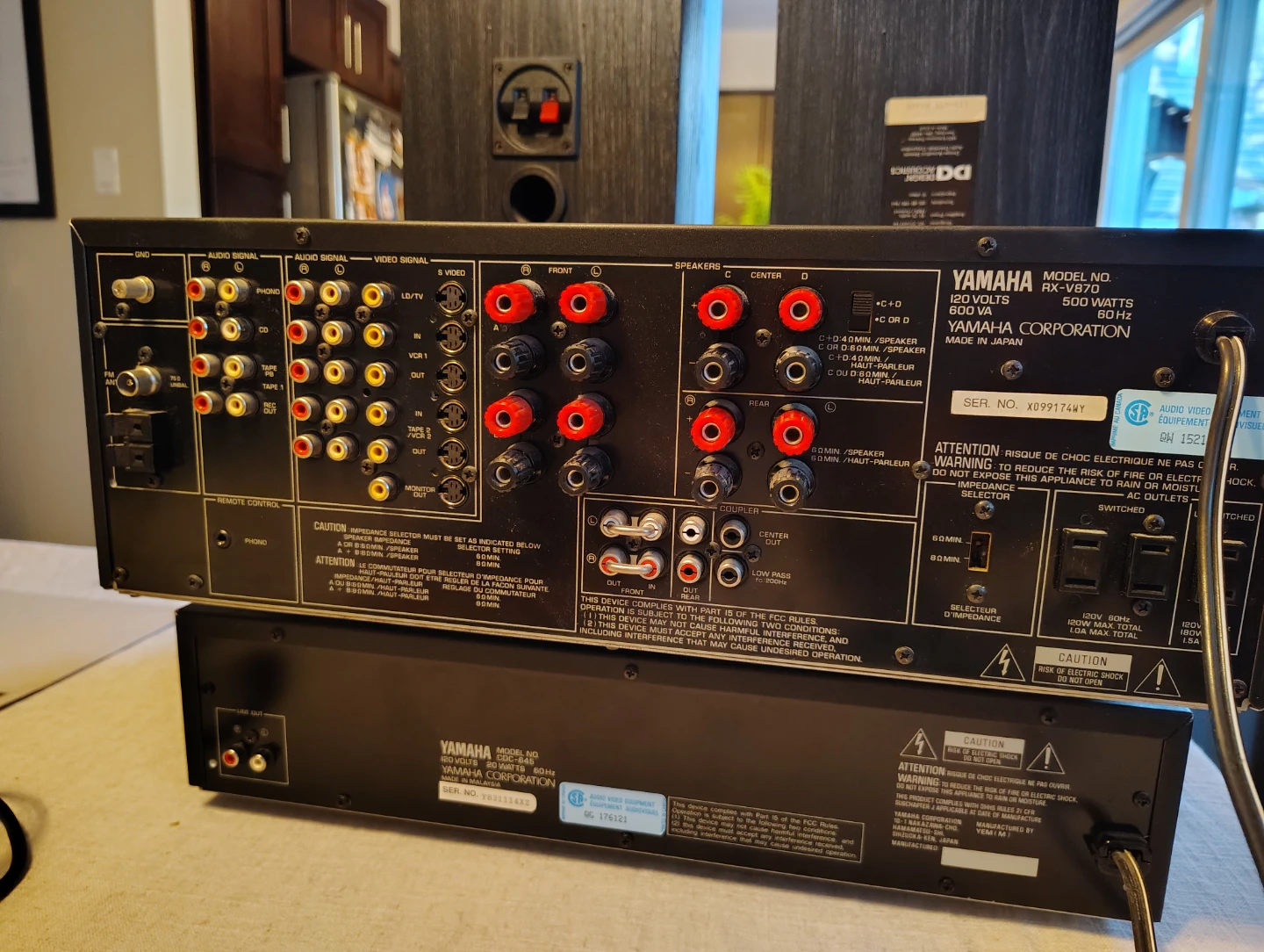 Yamaha RX-V970 Stereo Receiver and CDC-645 CD Player - photo 2