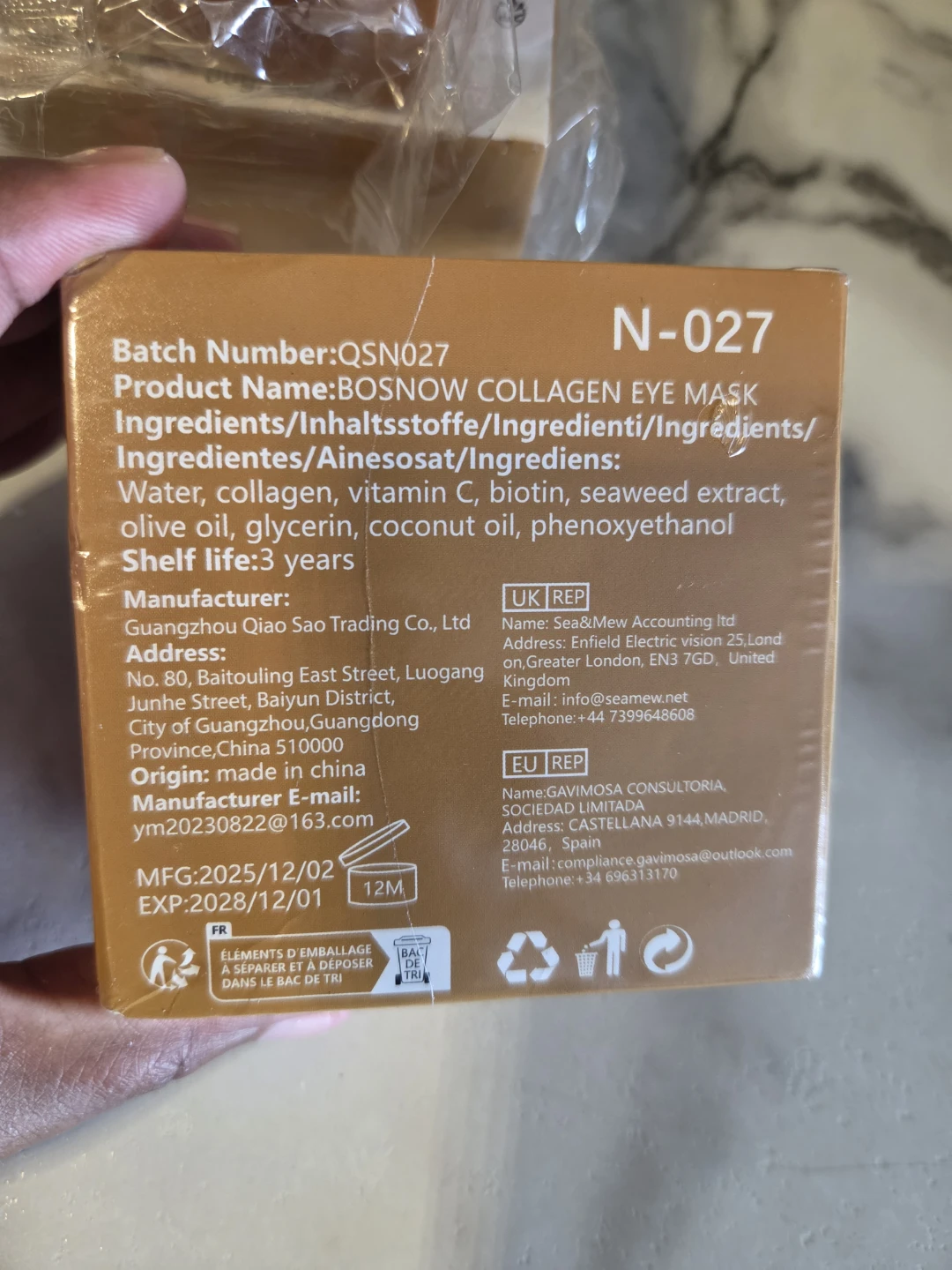 Bosnow Collagen Eye Mask - Firming & Moisturizing✨️👀 - photo 3