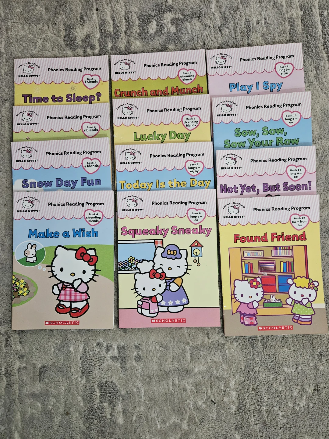 Hello Kitty Phonics Reading Program Books - Set of 12