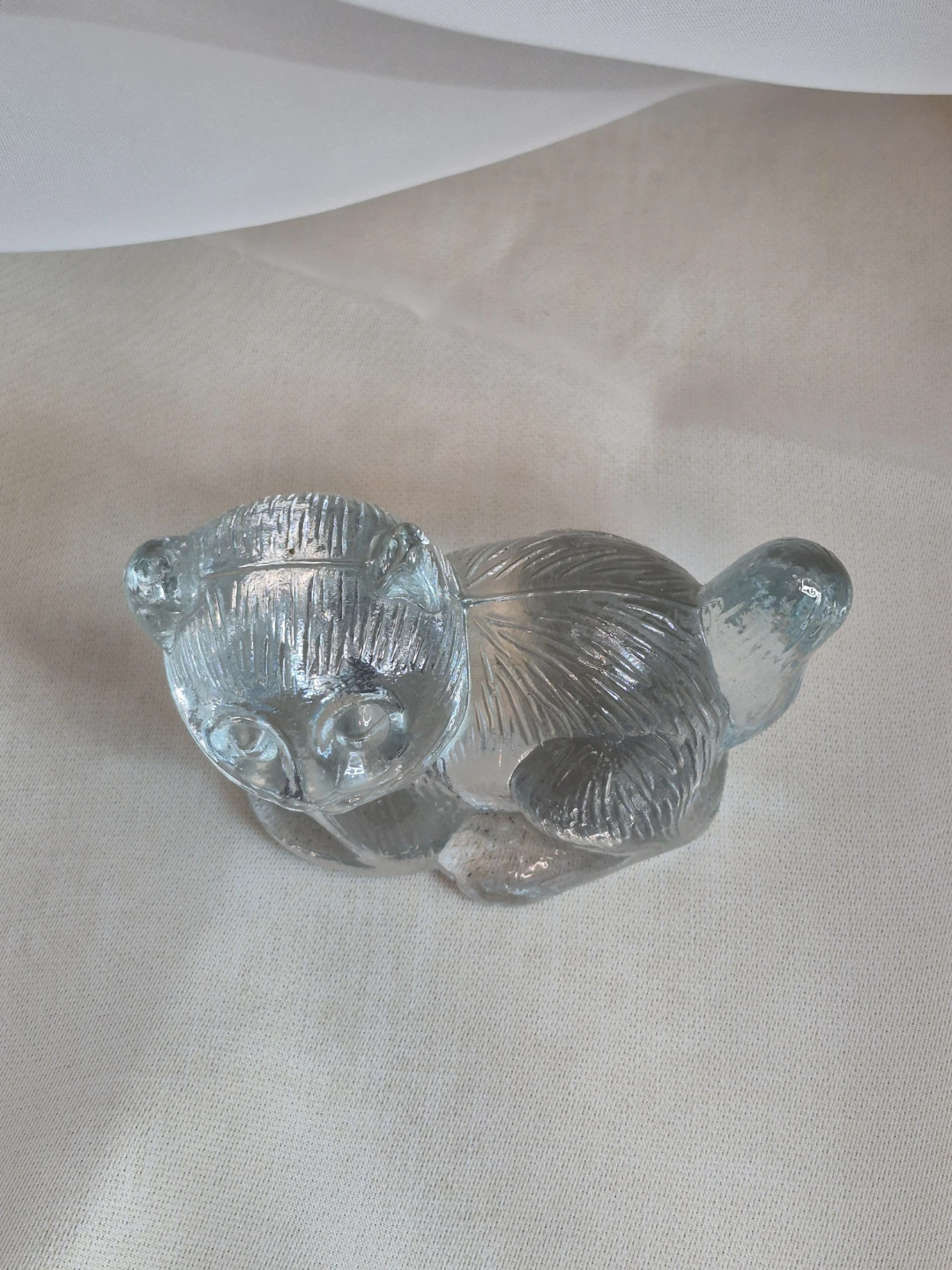 Vintage Solid Crystal Lead Crystal Cat - The Toscany.. - photo 2