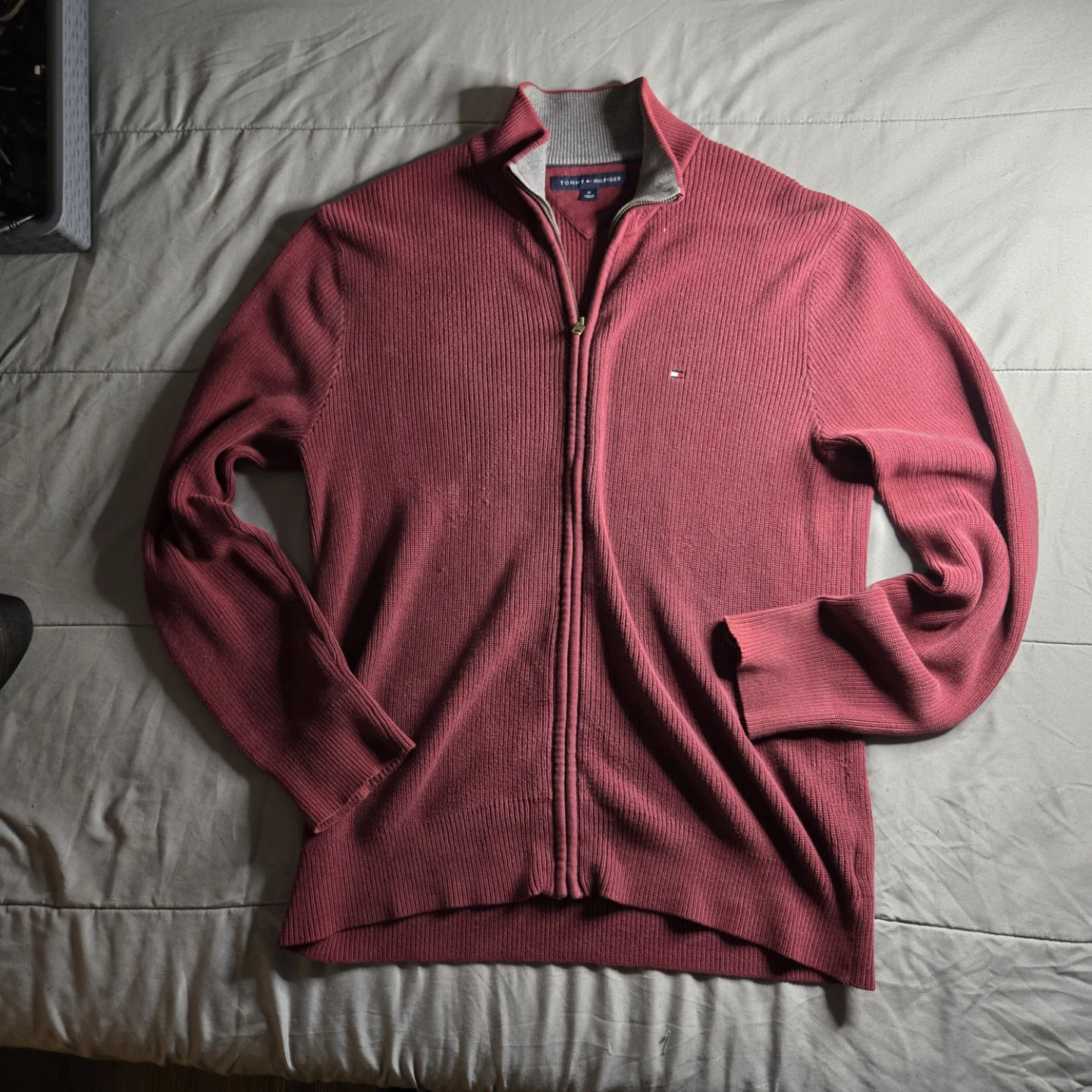 Tommy Hilfiger Zip-Up Sweater Men's Medium